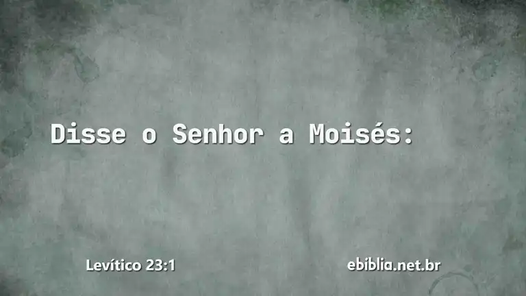 Levítico 23:1