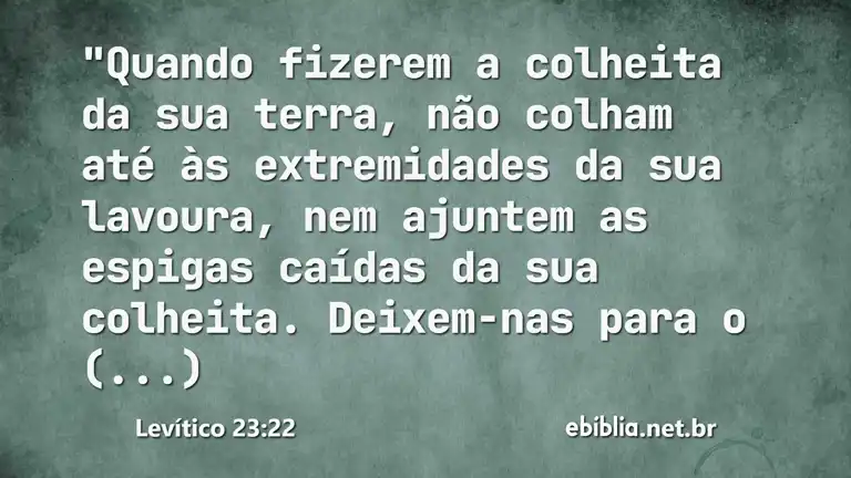 Levítico 23:22