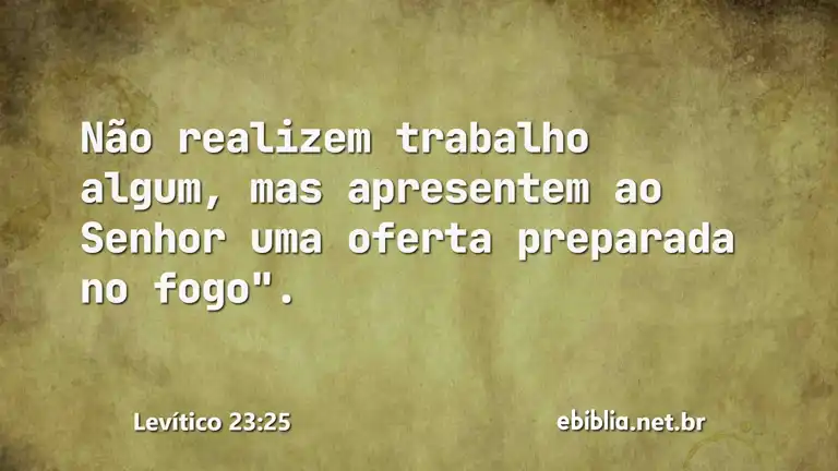 Levítico 23:25