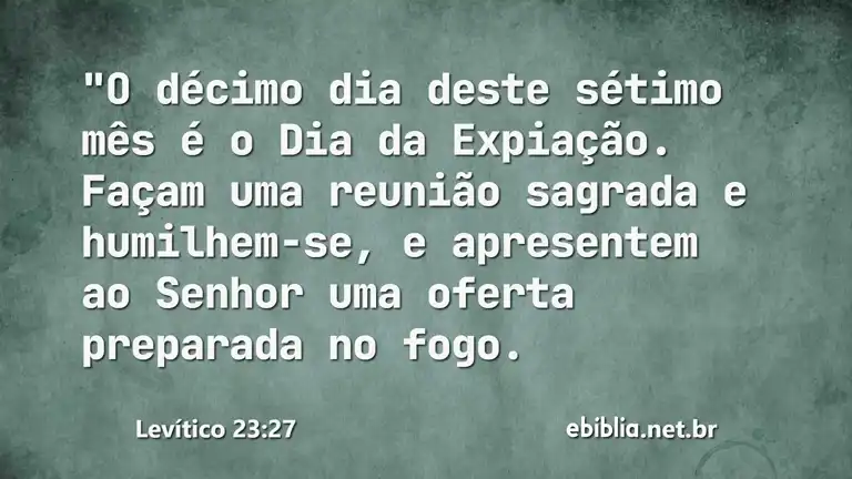 Levítico 23:27