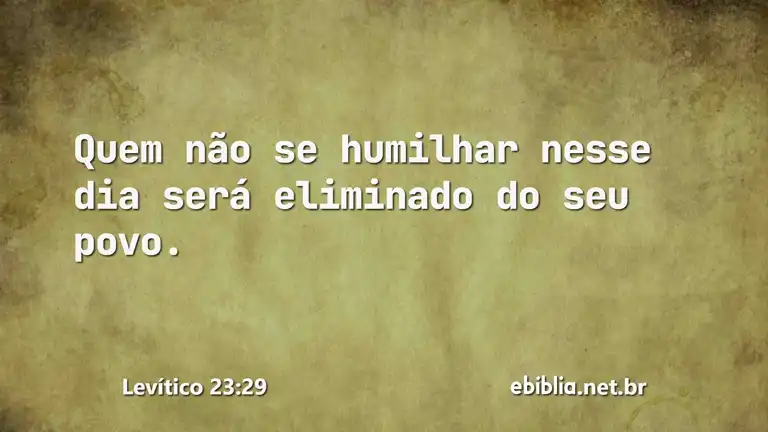 Levítico 23:29