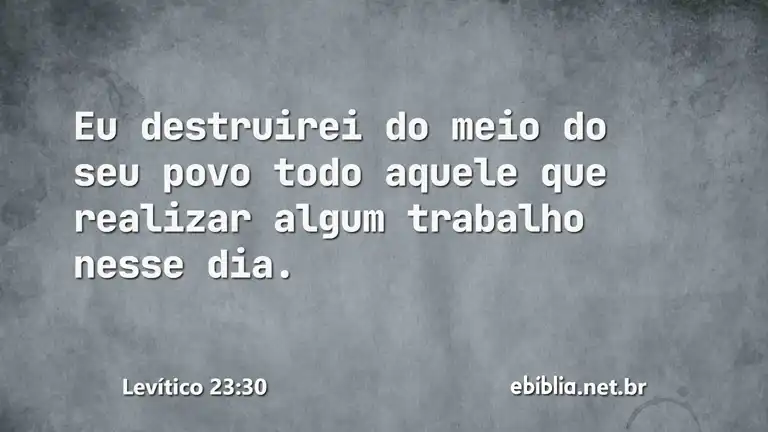 Levítico 23:30