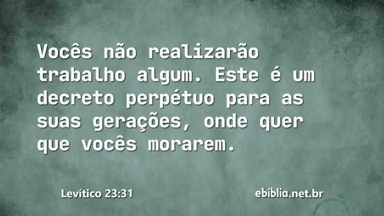 Levítico 23:31