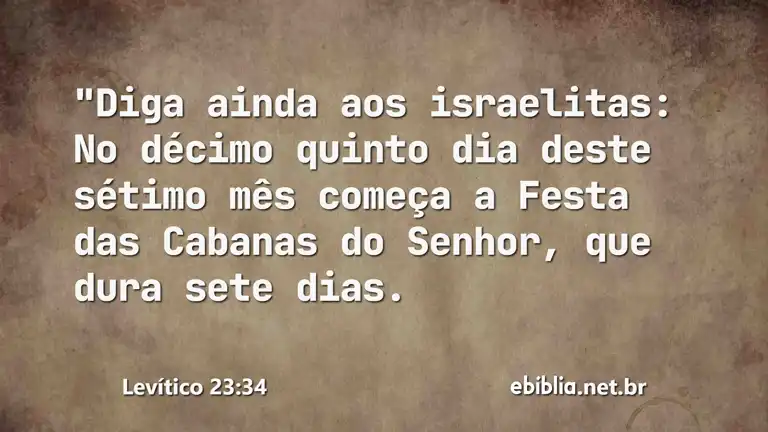 Levítico 23:34