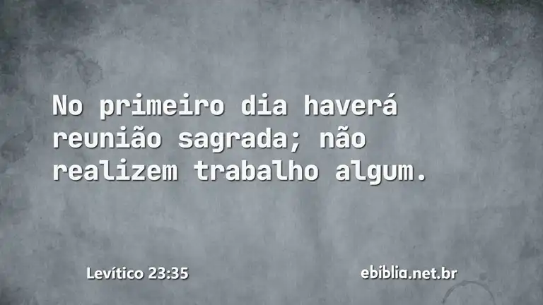 Levítico 23:35