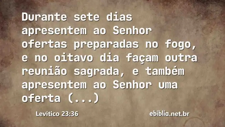 Levítico 23:36