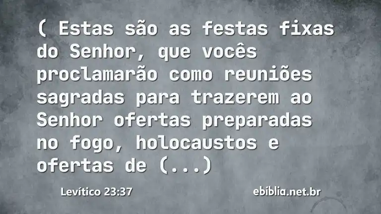 Levítico 23:37