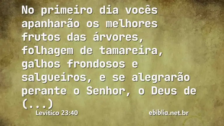 Levítico 23:40