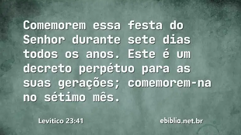 Levítico 23:41