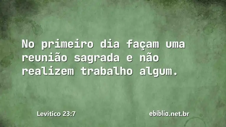 Levítico 23:7