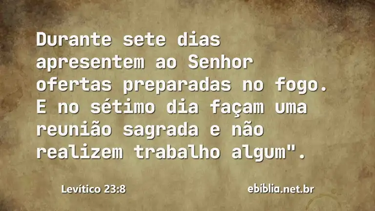 Levítico 23:8