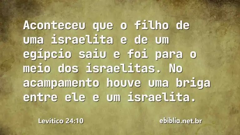 Levítico 24:10