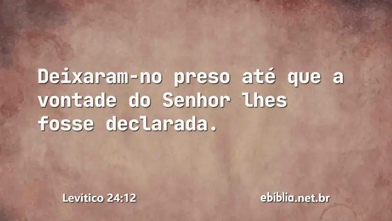 Levítico 24:12