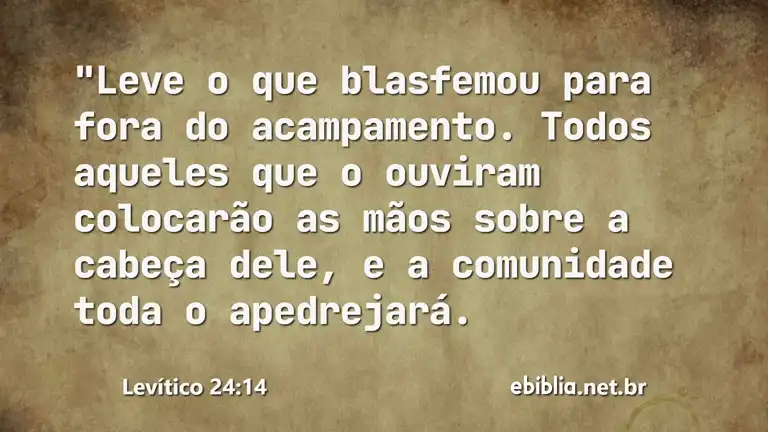 Levítico 24:14