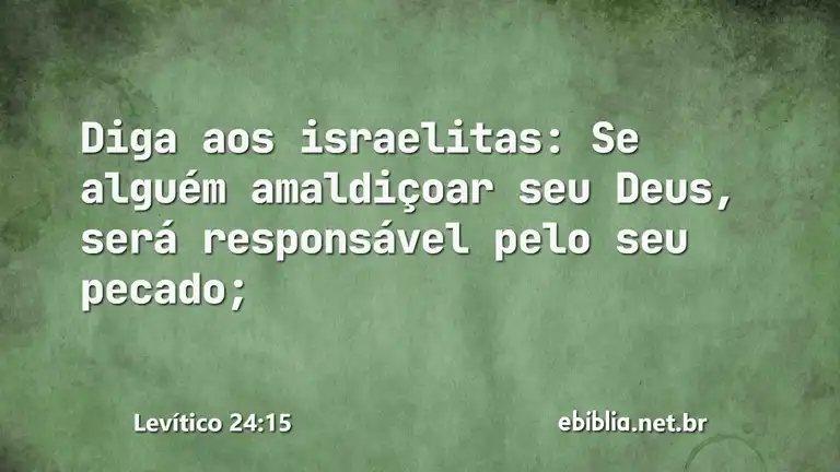 Levítico 24:15