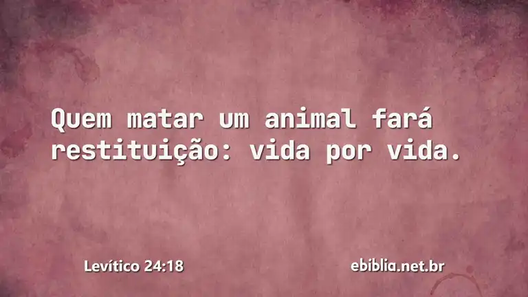 Levítico 24:18