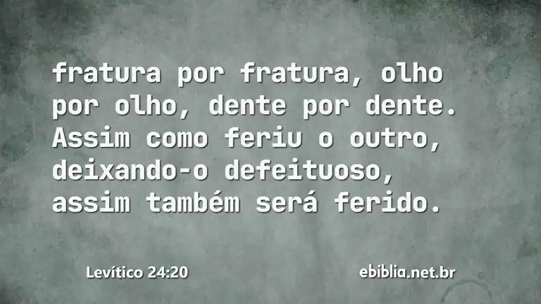 Levítico 24:20