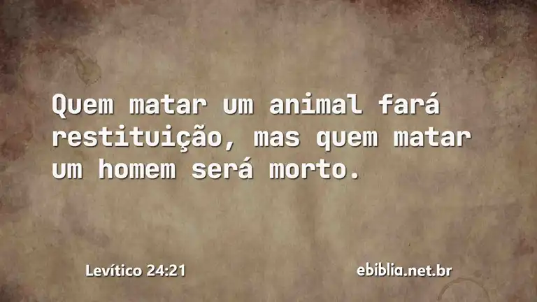 Levítico 24:21