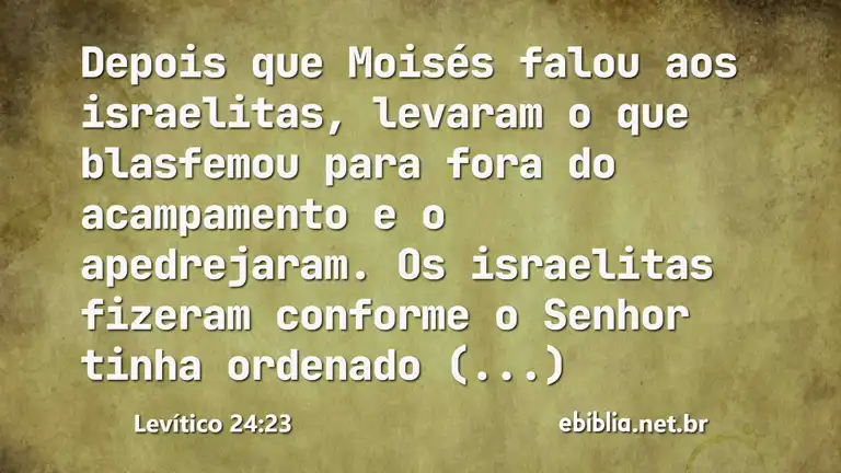 Levítico 24:23