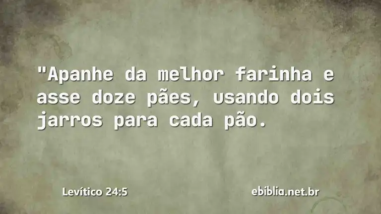 Levítico 24:5