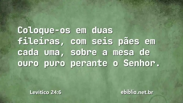 Levítico 24:6