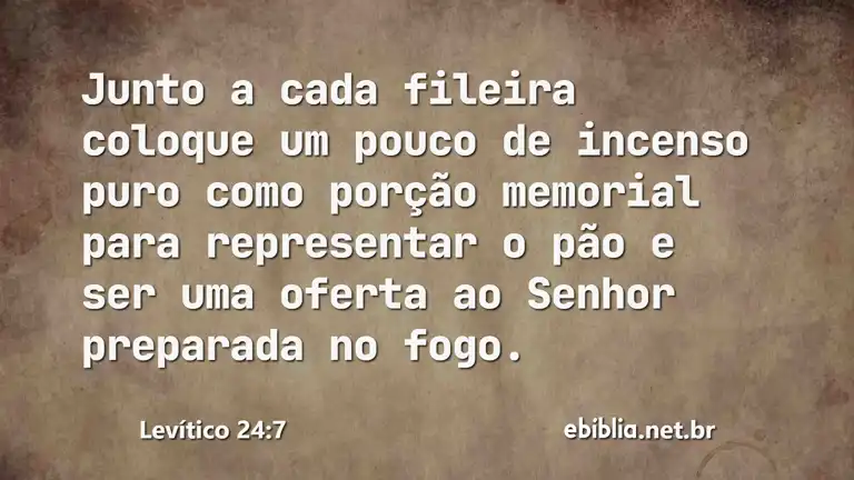 Levítico 24:7