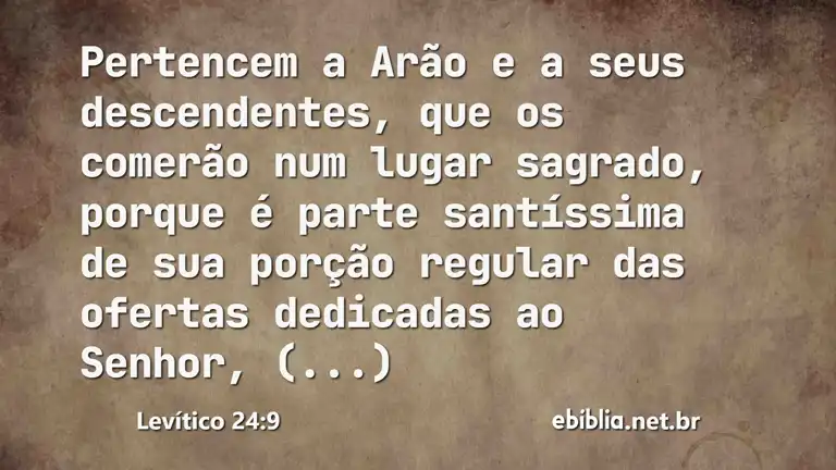 Levítico 24:9