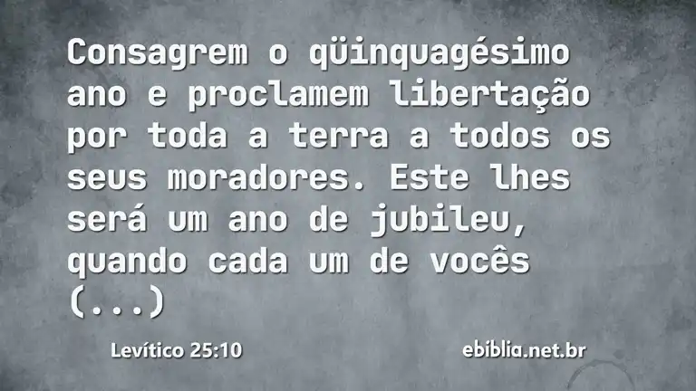 Levítico 25:10