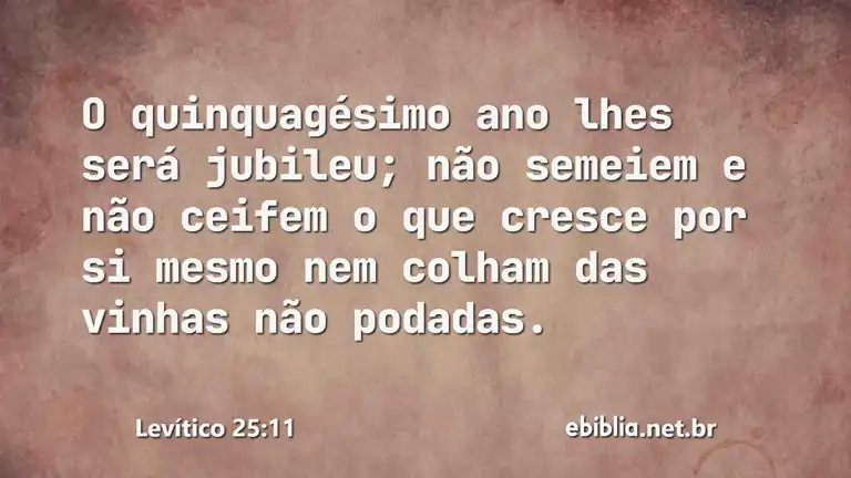 Levítico 25:11