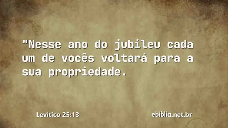 Levítico 25:13