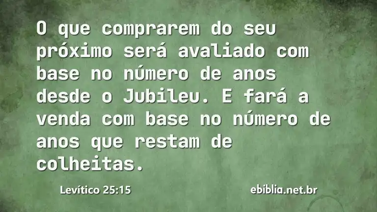 Levítico 25:15