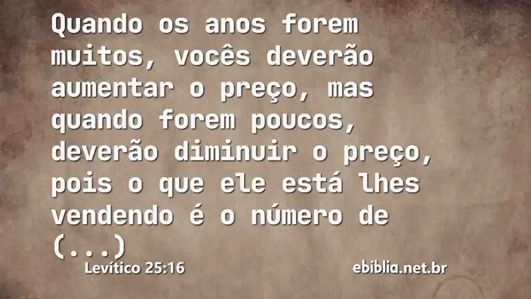 Levítico 25:16