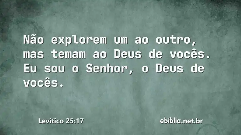 Levítico 25:17