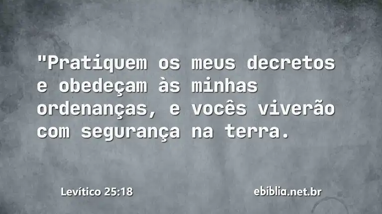 Levítico 25:18