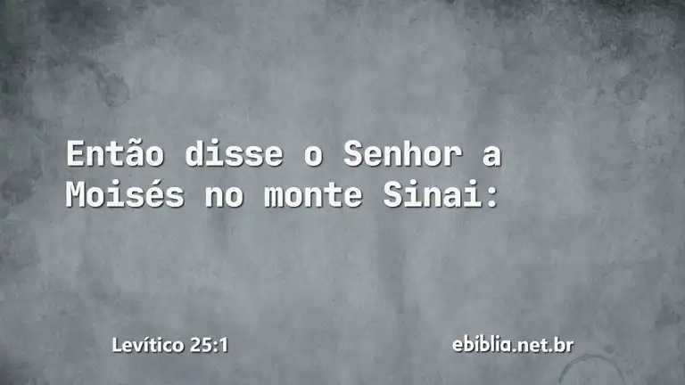 Levítico 25:1