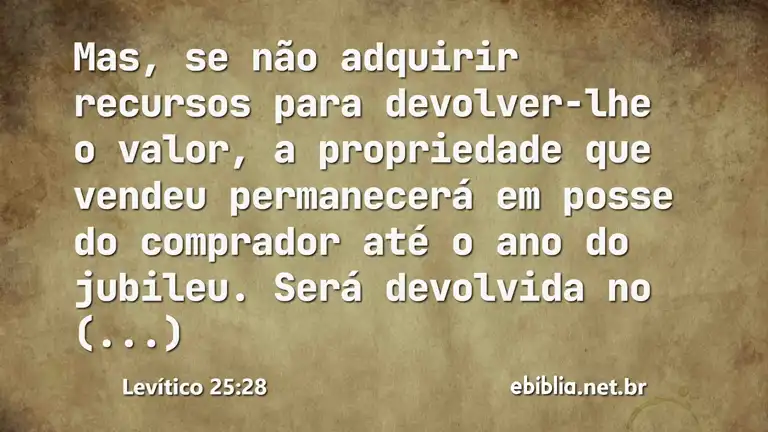 Levítico 25:28