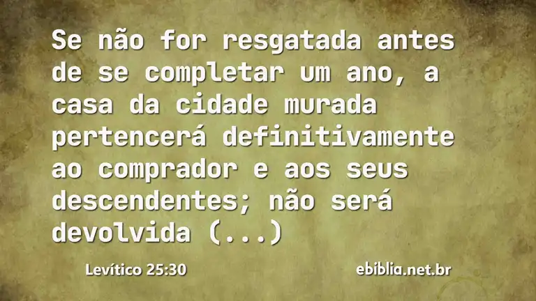 Levítico 25:30