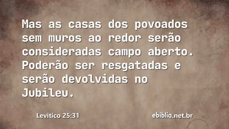 Levítico 25:31