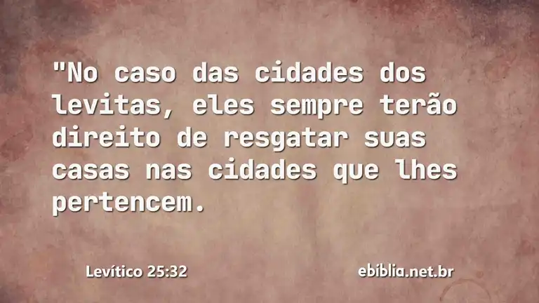 Levítico 25:32