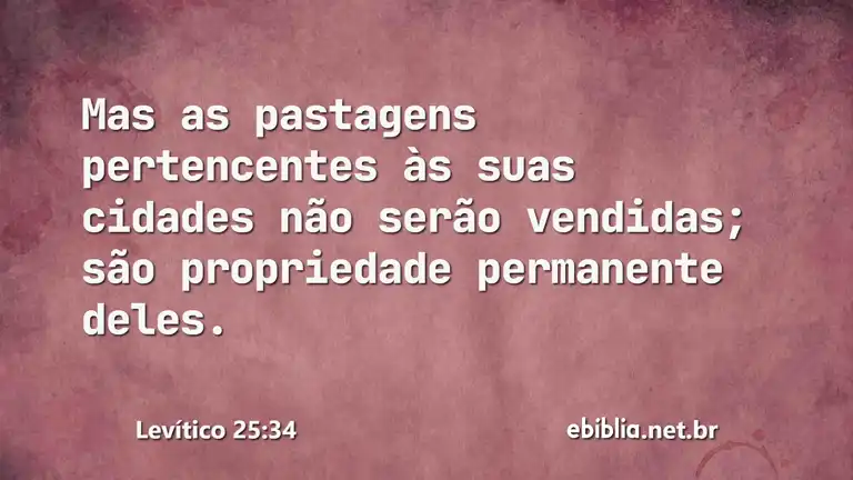 Levítico 25:34