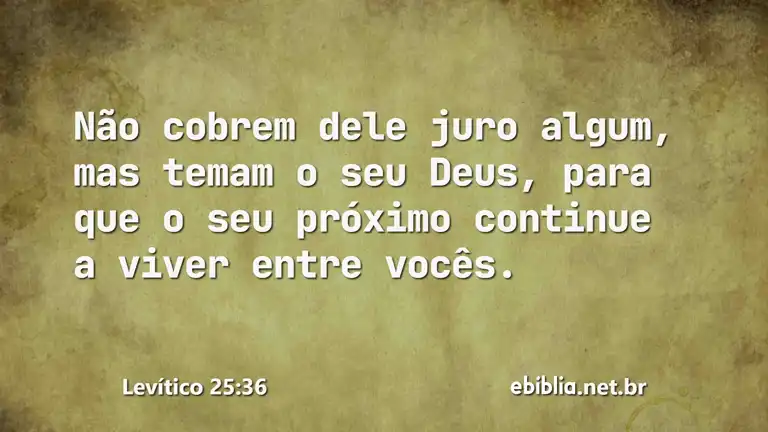 Levítico 25:36