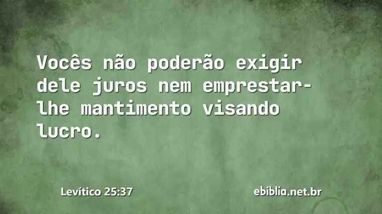 Levítico 25:37