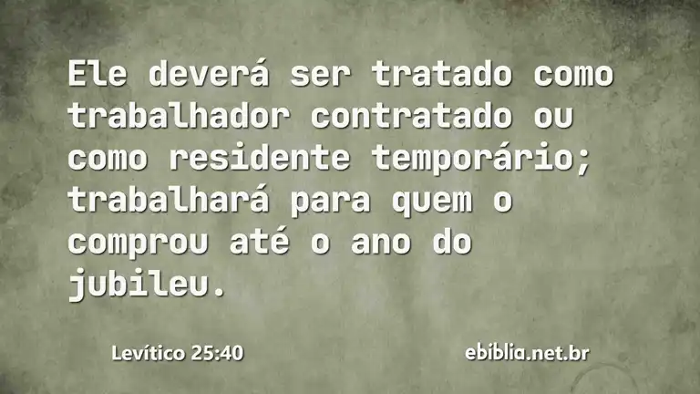 Levítico 25:40