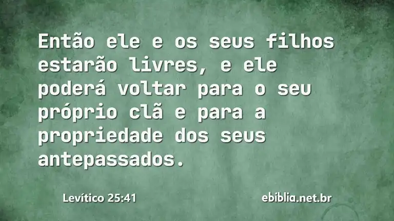 Levítico 25:41