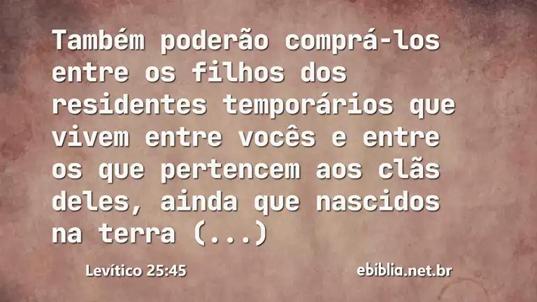 Levítico 25:45