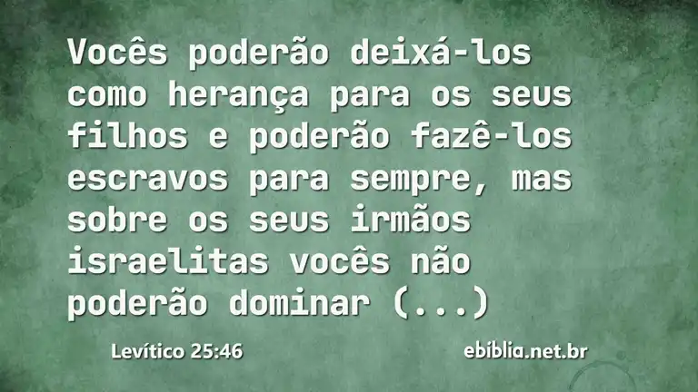 Levítico 25:46