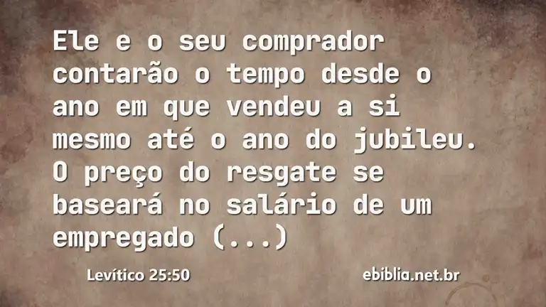 Levítico 25:50