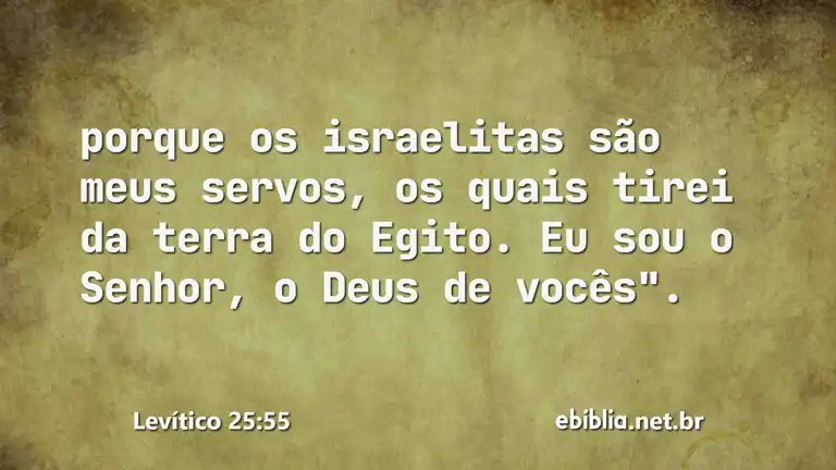 Levítico 25:55