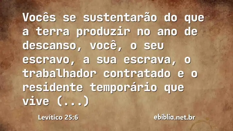 Levítico 25:6