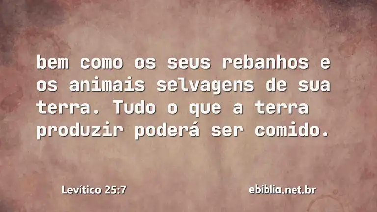 Levítico 25:7